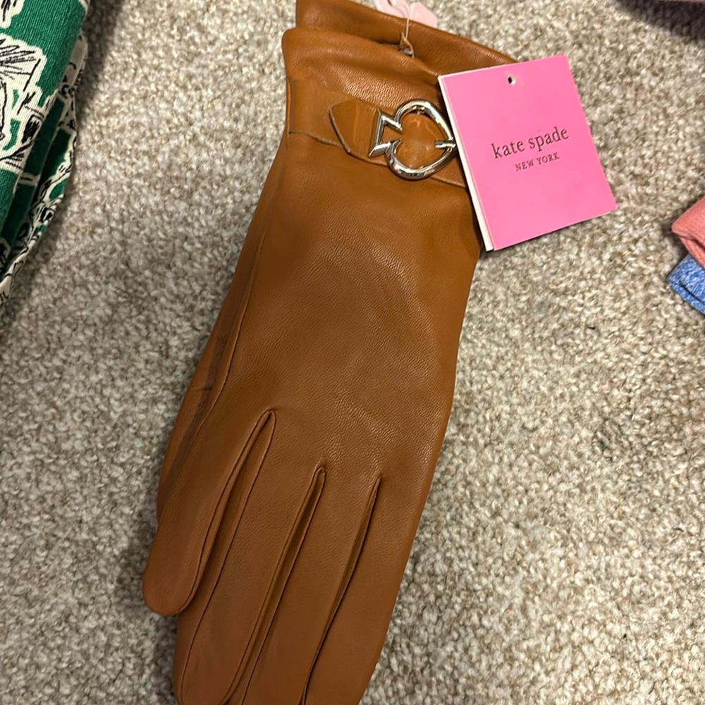 Kate spade 100% lamb leather gloves